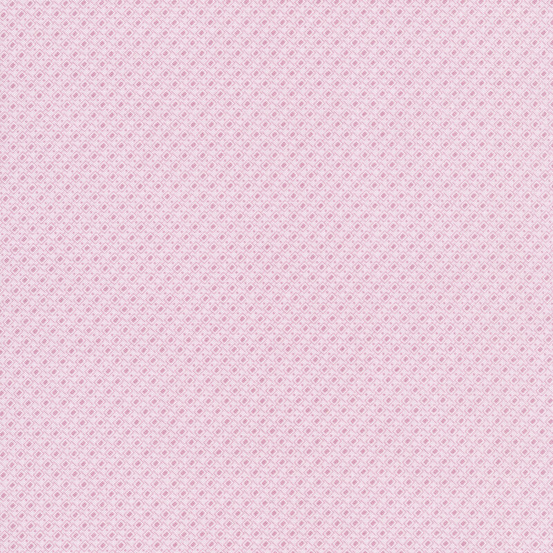 fabric with pink diamonds in a geometric pattern on a white background