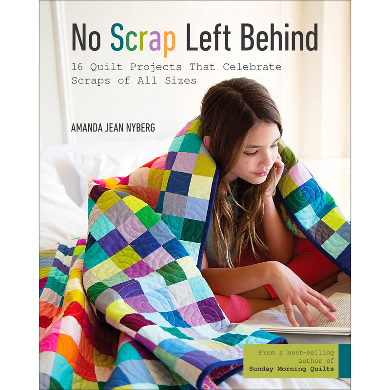 The front of the No Scrap Left Behind book by Amanda Jean Nyberg