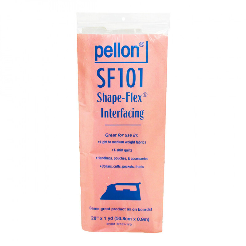 A pack of Pellon SF101 Interfacing in a pink package with blue lettering