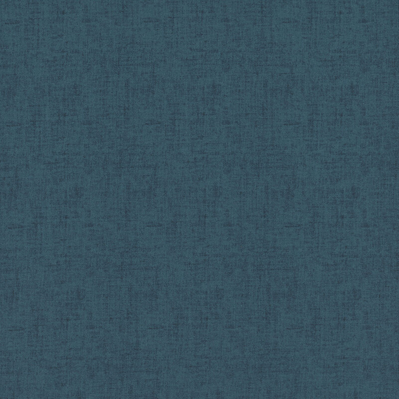 This fabric features a deep slate blue fabric with linen texture print.