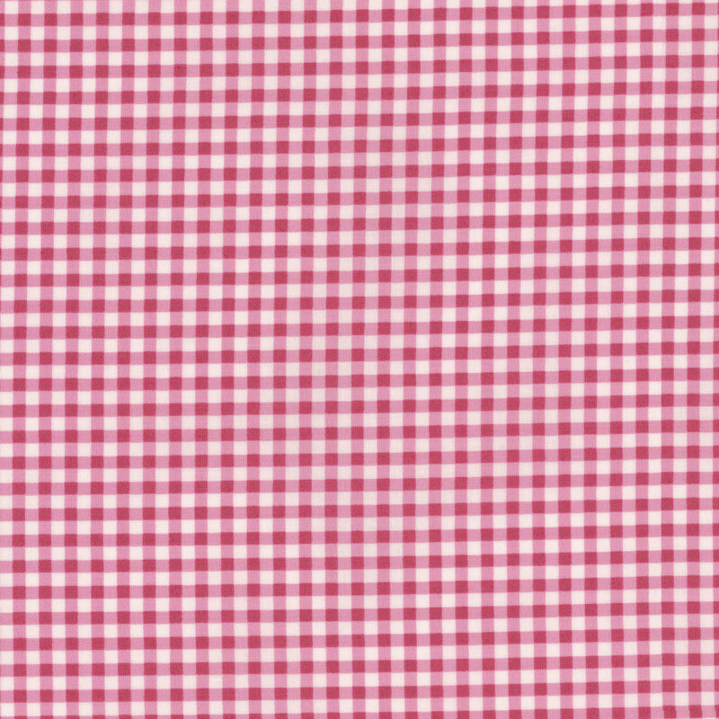 pink and white gingham plaid