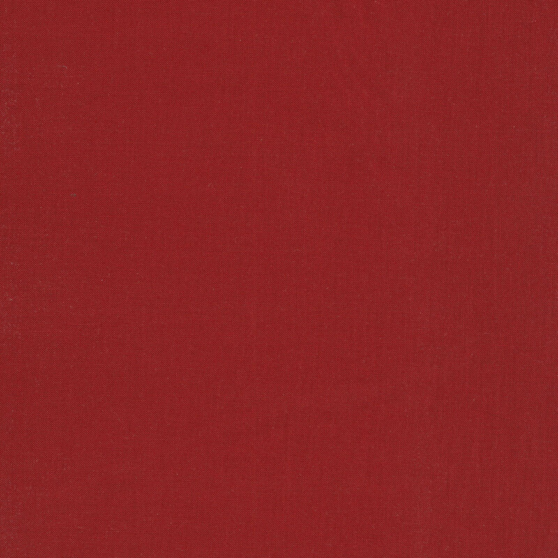 Solid brick red cotton fabric