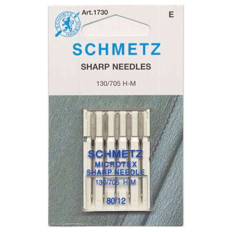 Schmetz Microtex Needles - Size 80/12 5ct