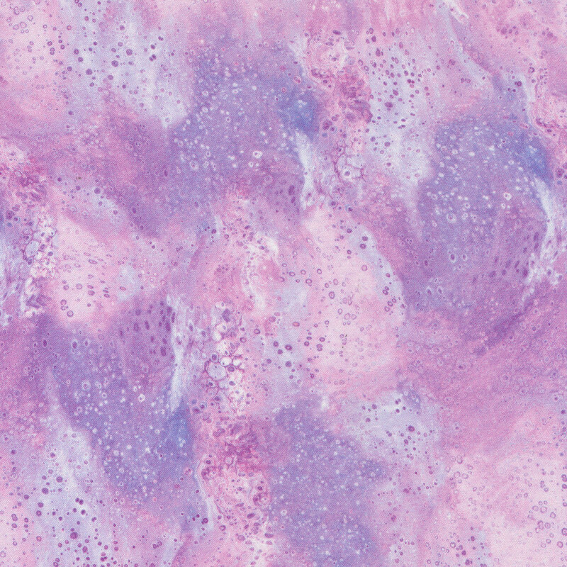 A mottled purple fabric with clusters of small bubbles all over
