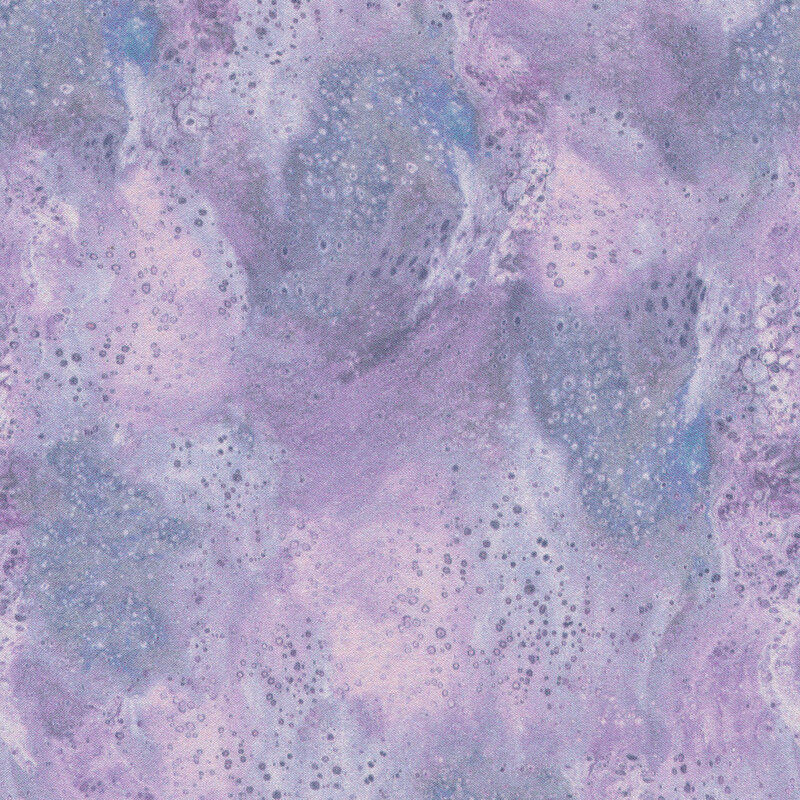 A mottled pale purple fabric with clusters of small bubbles all over