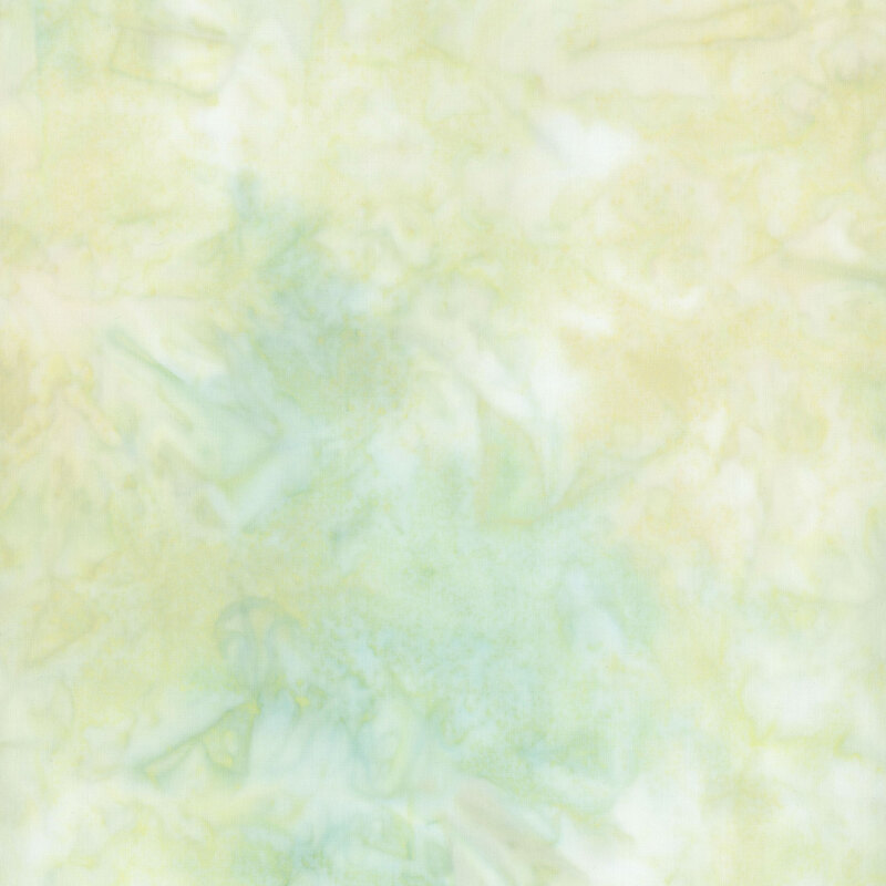 this fabric features a lovely mottled pattern of green and aqua blue