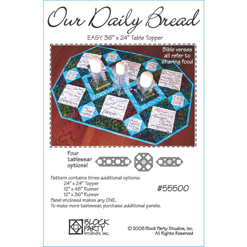 front of Our Daily Bread pattern