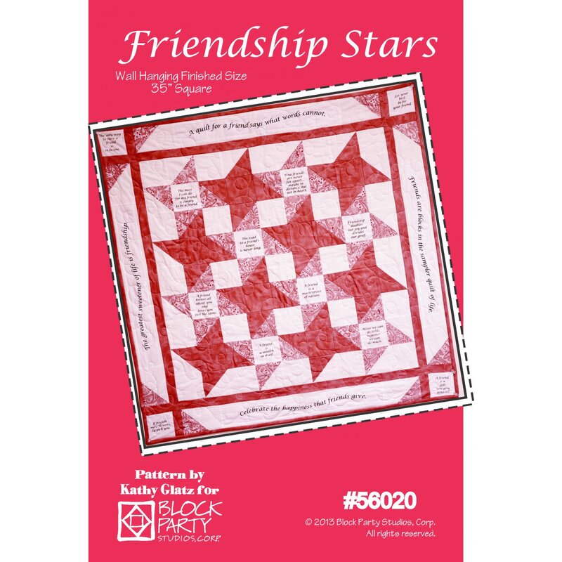 front of Friendship Stars wall hanging pattern