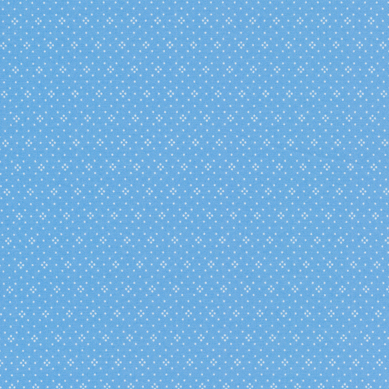 Light blue fabric with small white dots all over