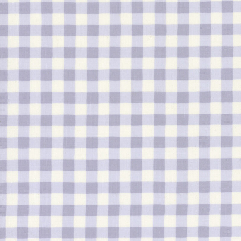 lavender and white gingham fabric