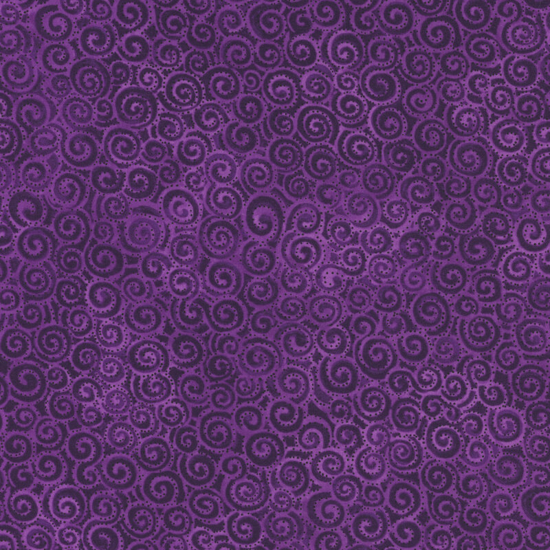 purple tonal fabric with small swirls packed together