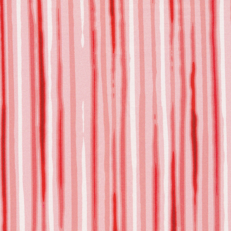 This fabric features marbled light and pink stripes.