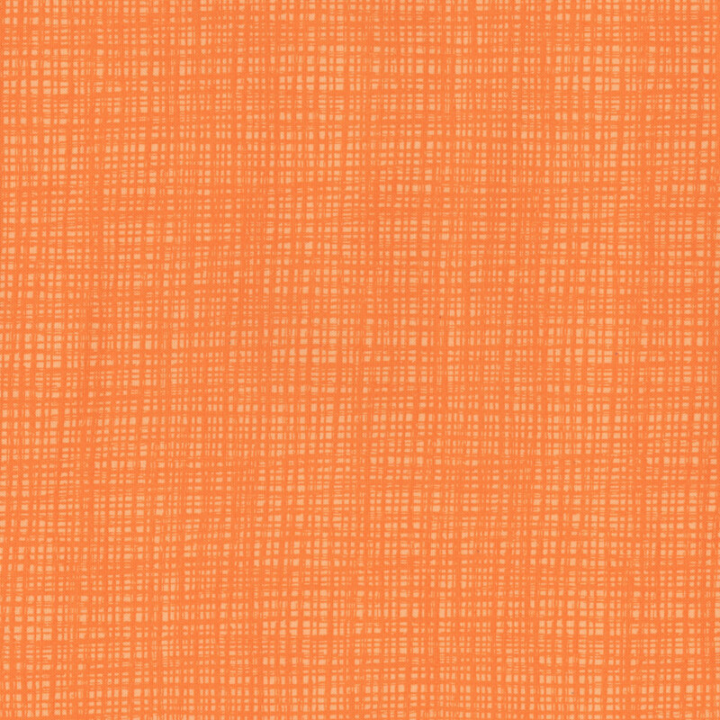 orange fabric with tonal textured cross hatching