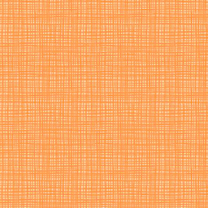 orange fabric with tonal textured cross hatching