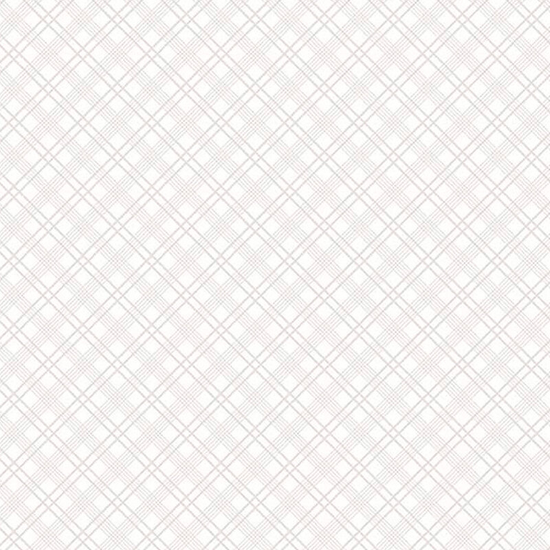 Digital image of white tonal plaid fabric