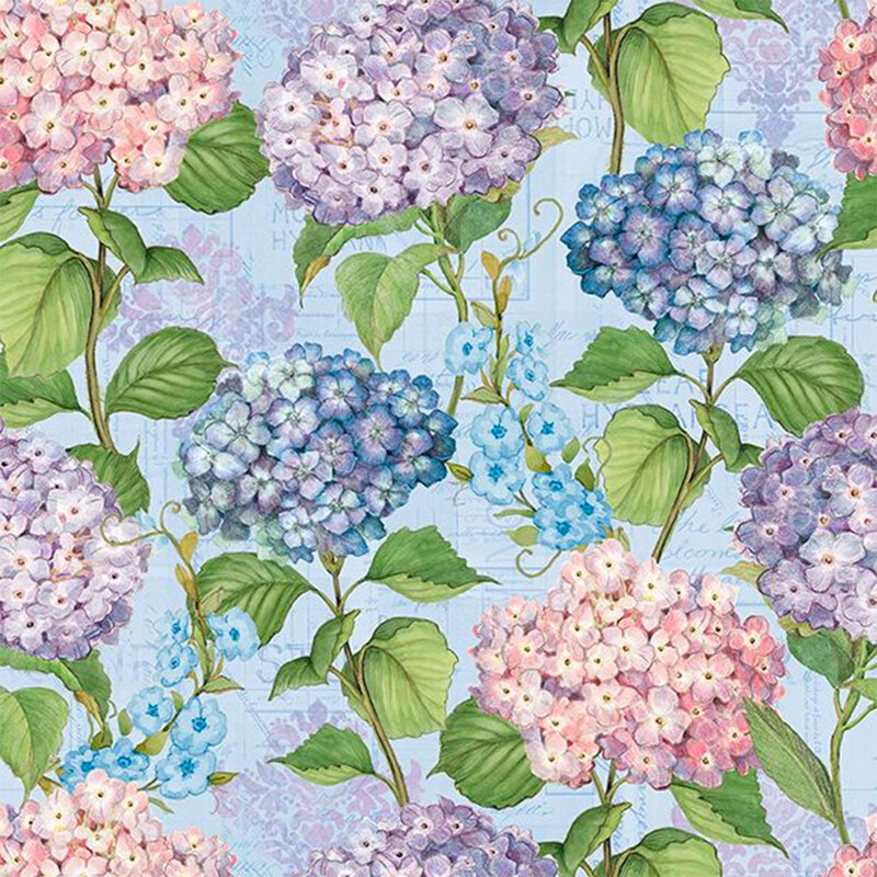 Hydrangea Mist 39822-434 by Susan Winget for Wilmington Prints | Shabby ...