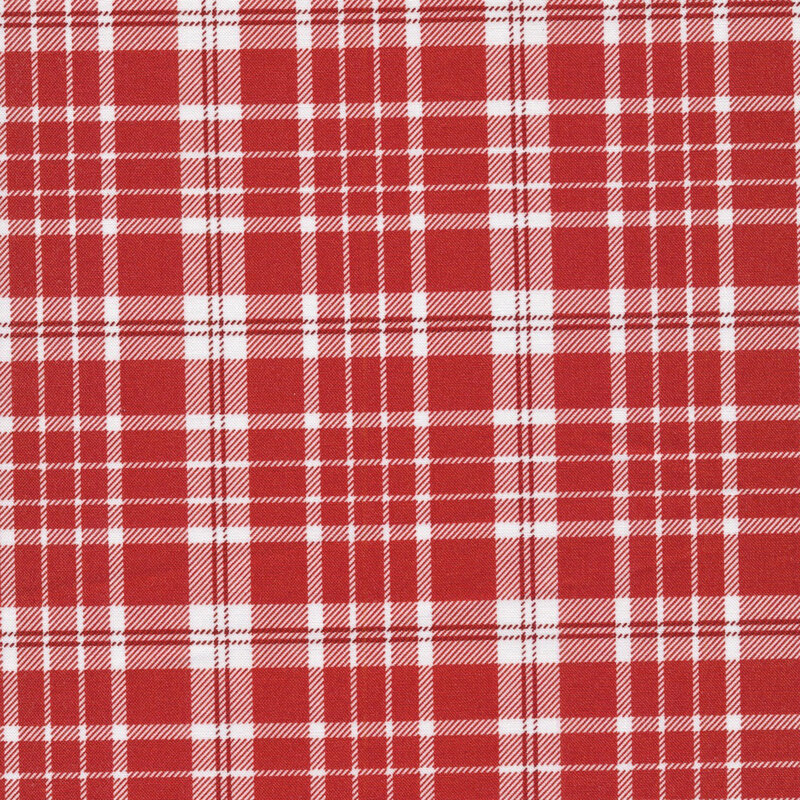 red and white plaid fabric