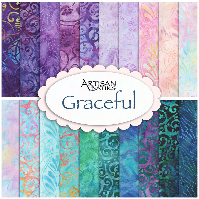Graceful - Artisan Batiks 20 FQ Set from Robert Kaufman | Shabby Fabrics