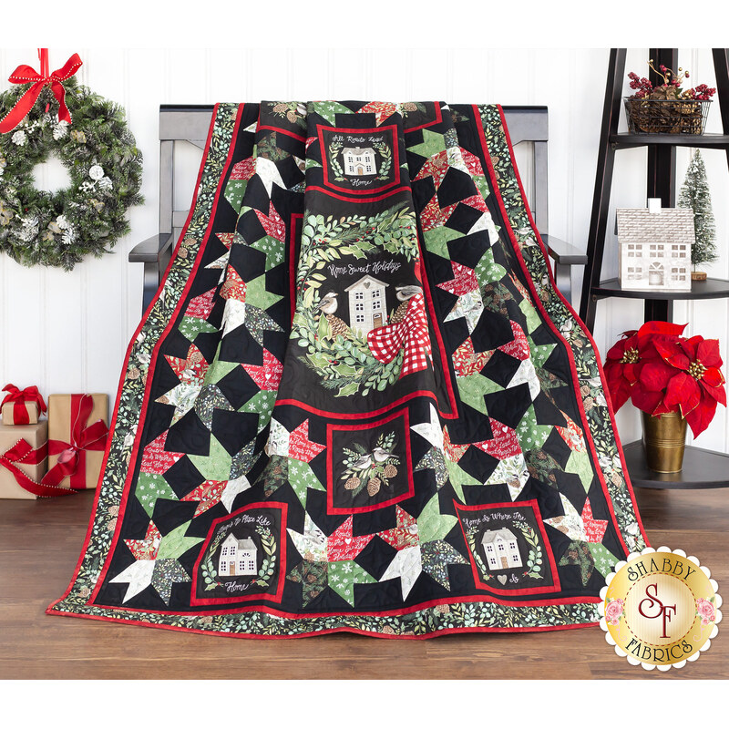 Christmas Pups Baby Quilt Kit - Holiday Quilting at Weekend Kits