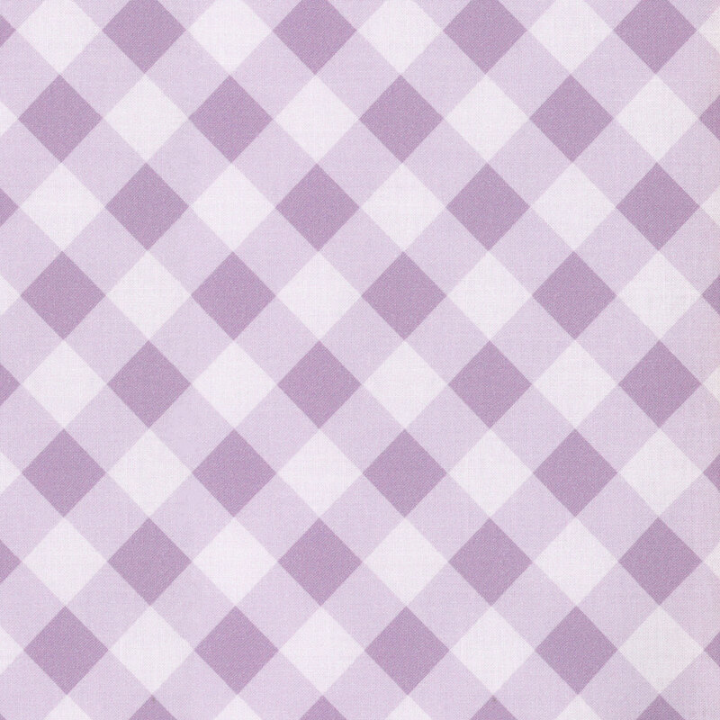 fabric featuring a lovely light purple tonal gingham print
