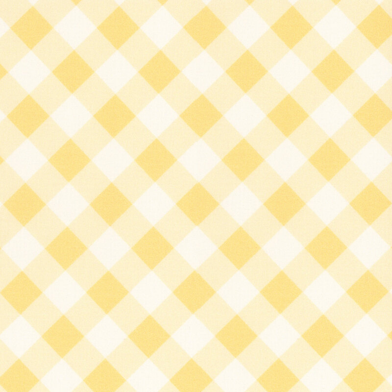 fabric featuring a lovely bright yellow tonal gingham print
