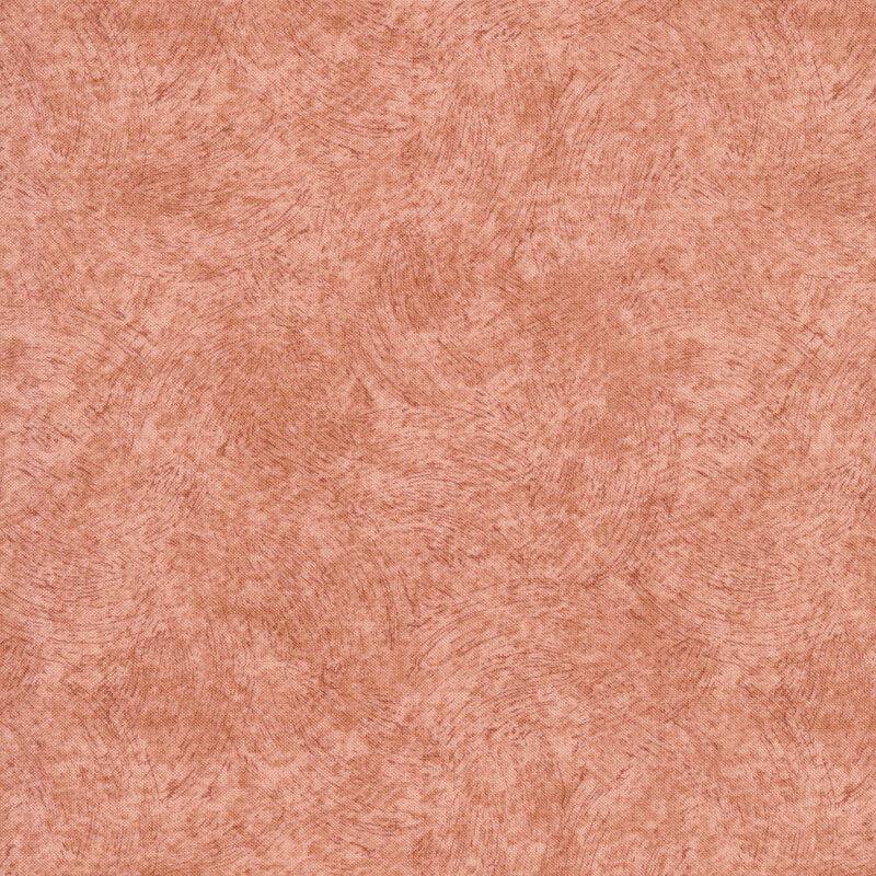 coral pink fabric featuring tonal brushstroke texturing