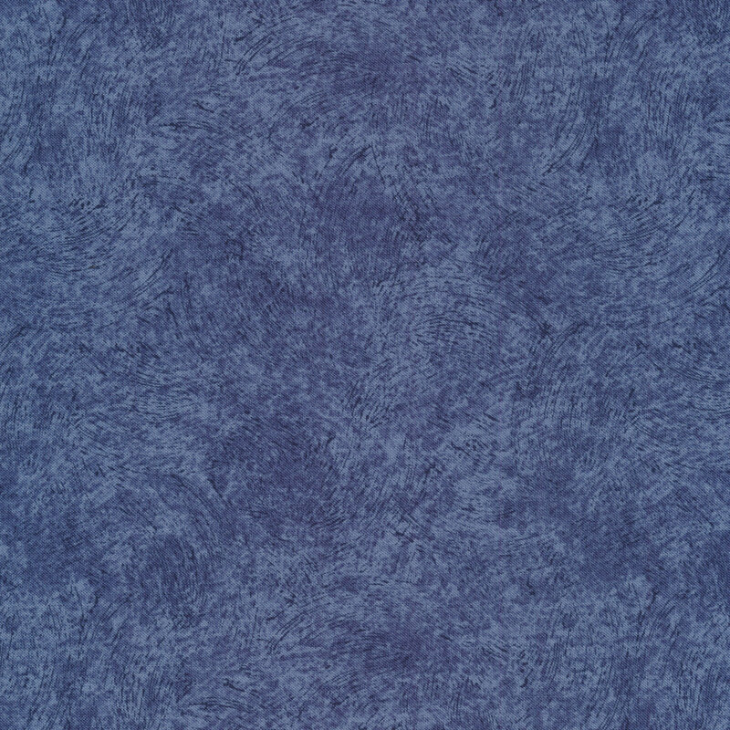 blue fabric featuring tonal brushstroke texturing