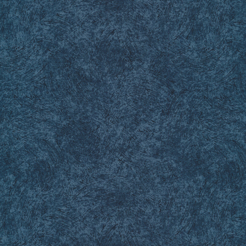 ocean blue fabric featuring tonal brushstroke texturing