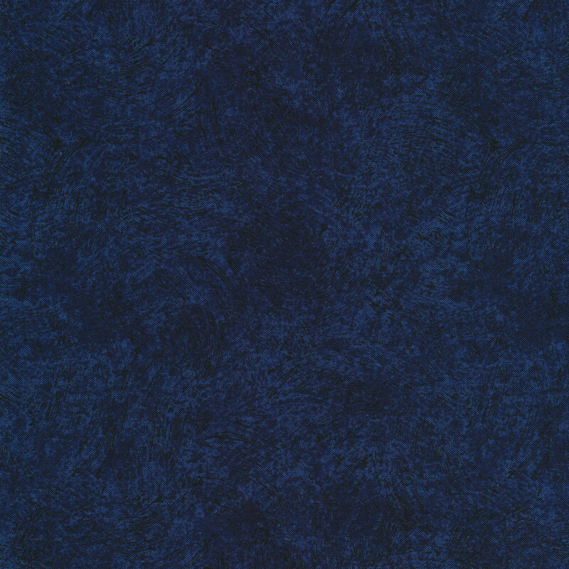 dark blue fabric featuring tonal brushstroke texturing