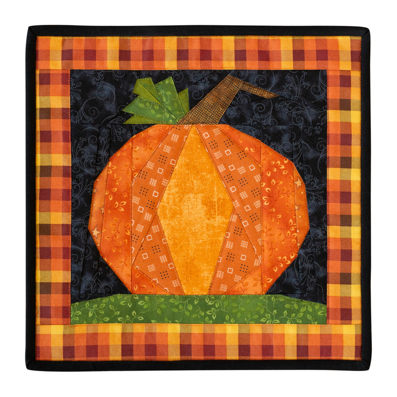 foundation paper piecing: fall pumpkin pillow