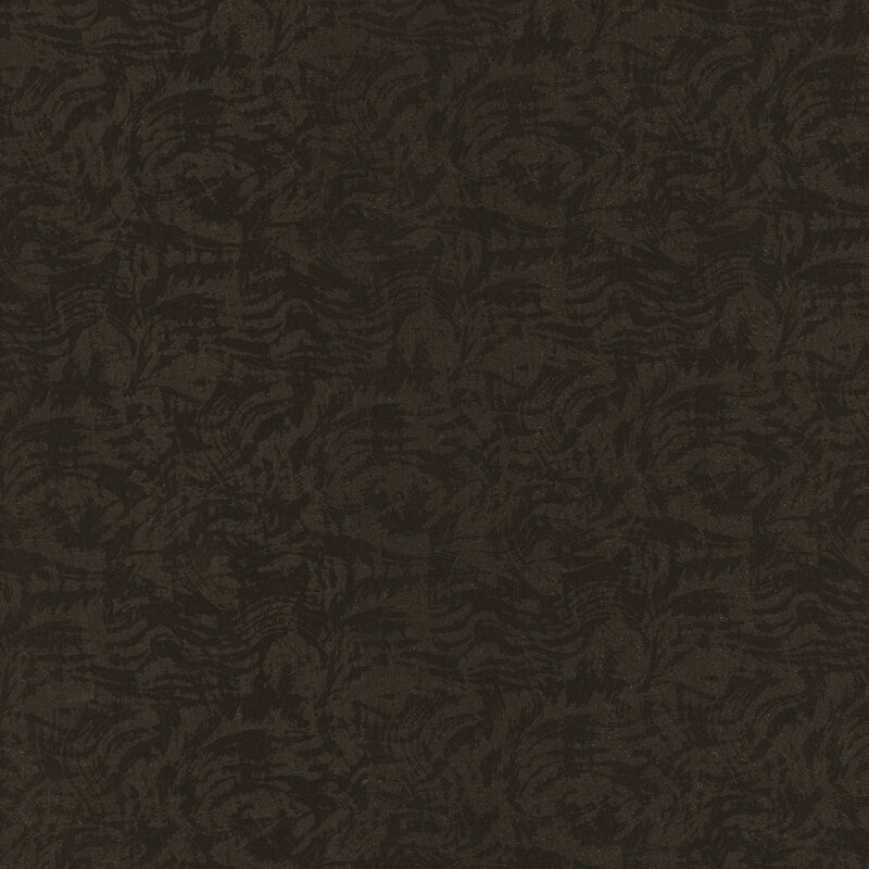fabric with a textured tonal black pattern