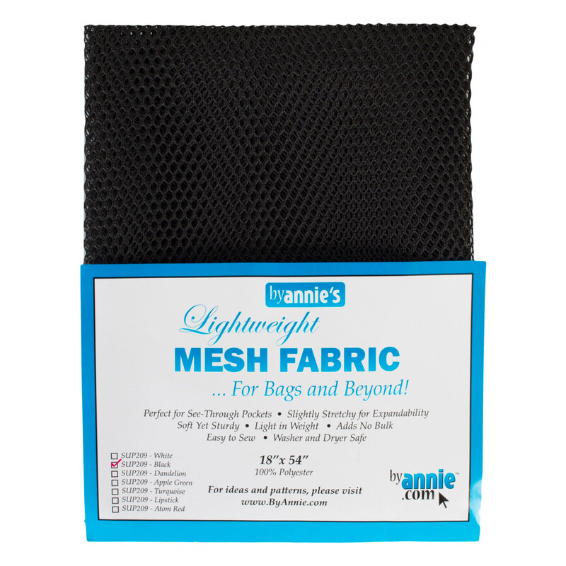 Photo of a package of black mesh fabric isolated on a white background
