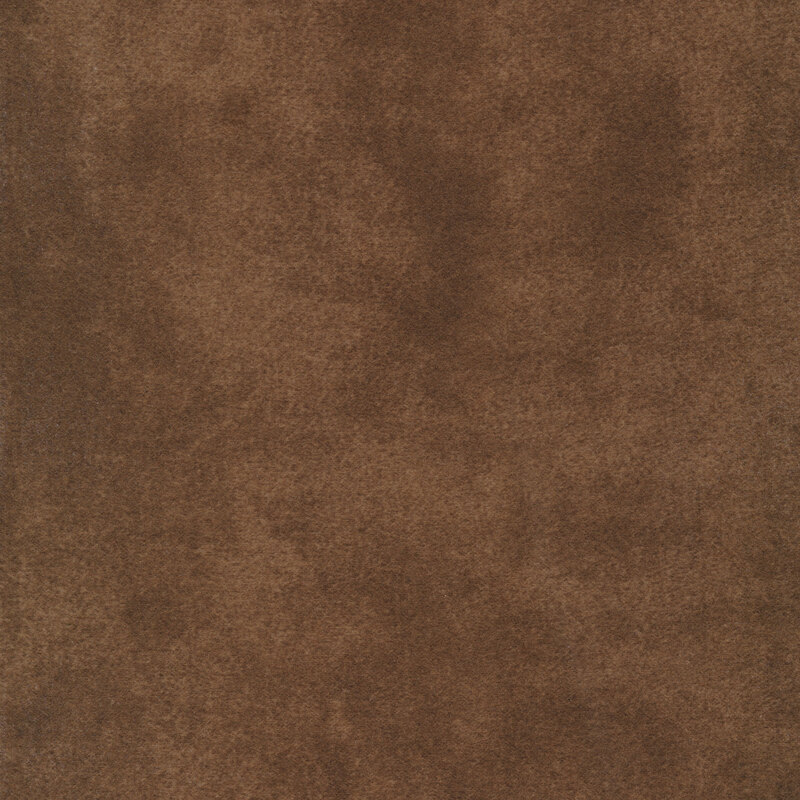 Mottled medium brown flannel fabric