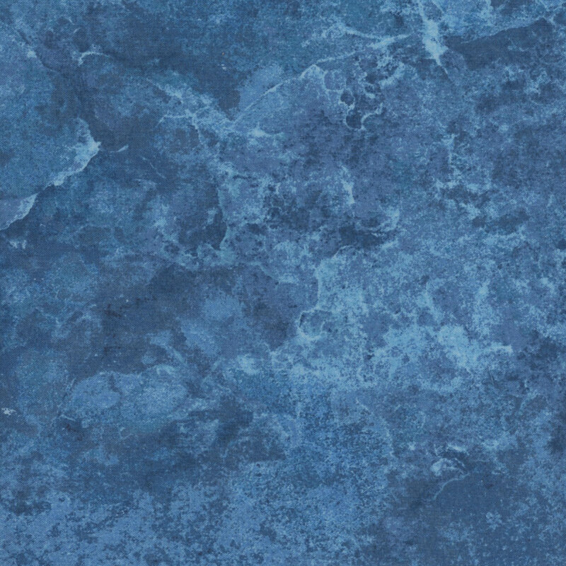 Mottled and tonal moon blue fabric 