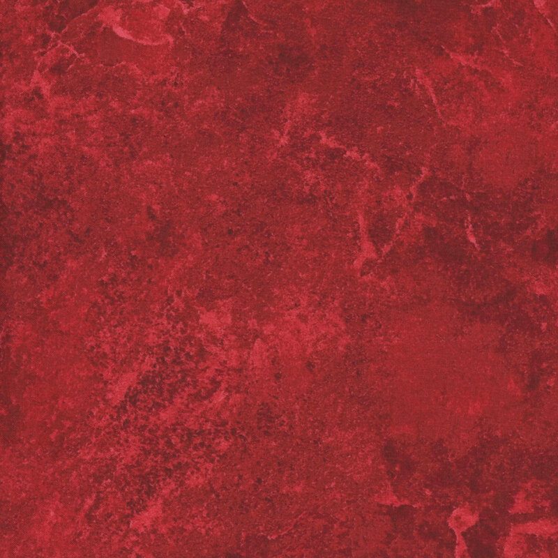 Mottled and tonal vivid cardinal red fabric