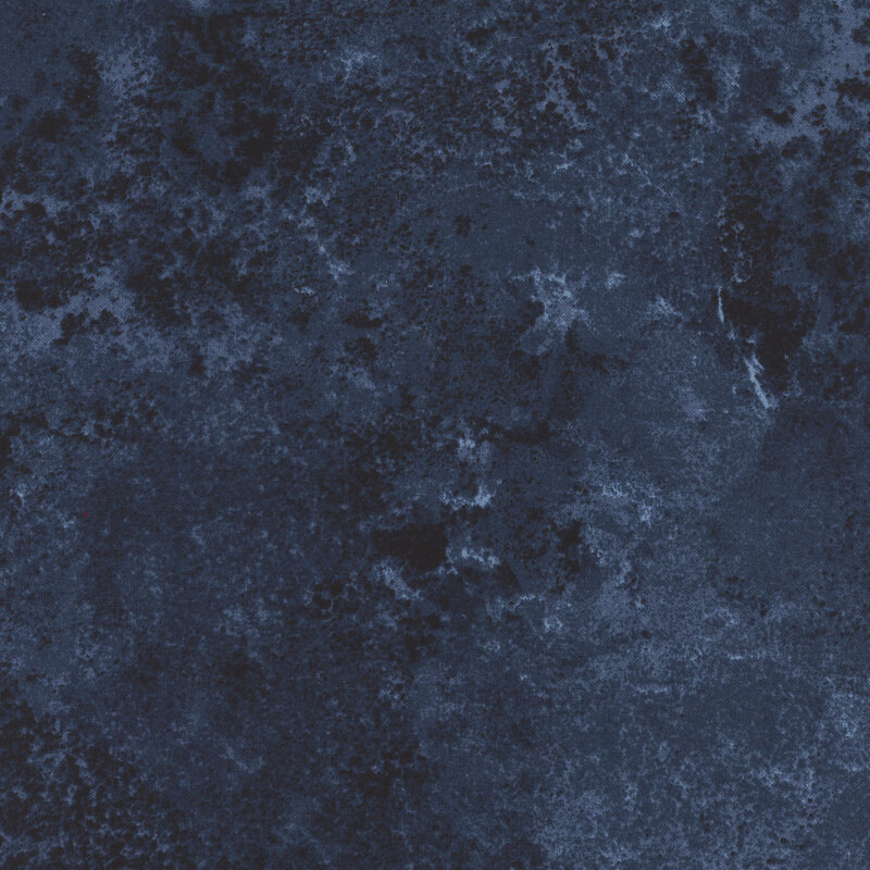 Mottled and tonal medium and deep blue wide backing