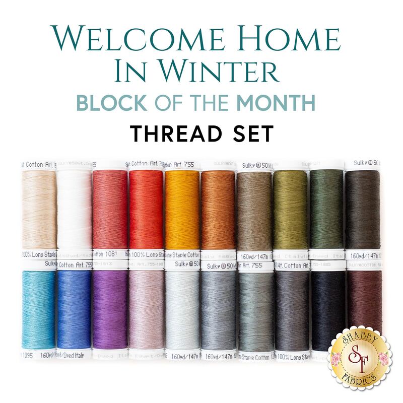 Welcome Home In Winter BOM 20pc Thread Set.