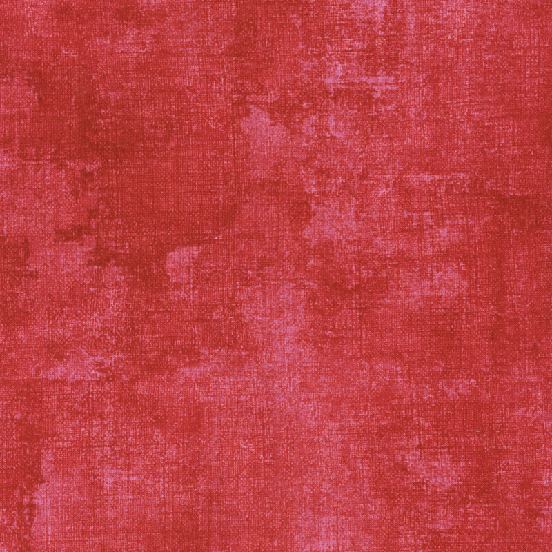 bright red fabric featuring vibrant red dry-brushed texturing