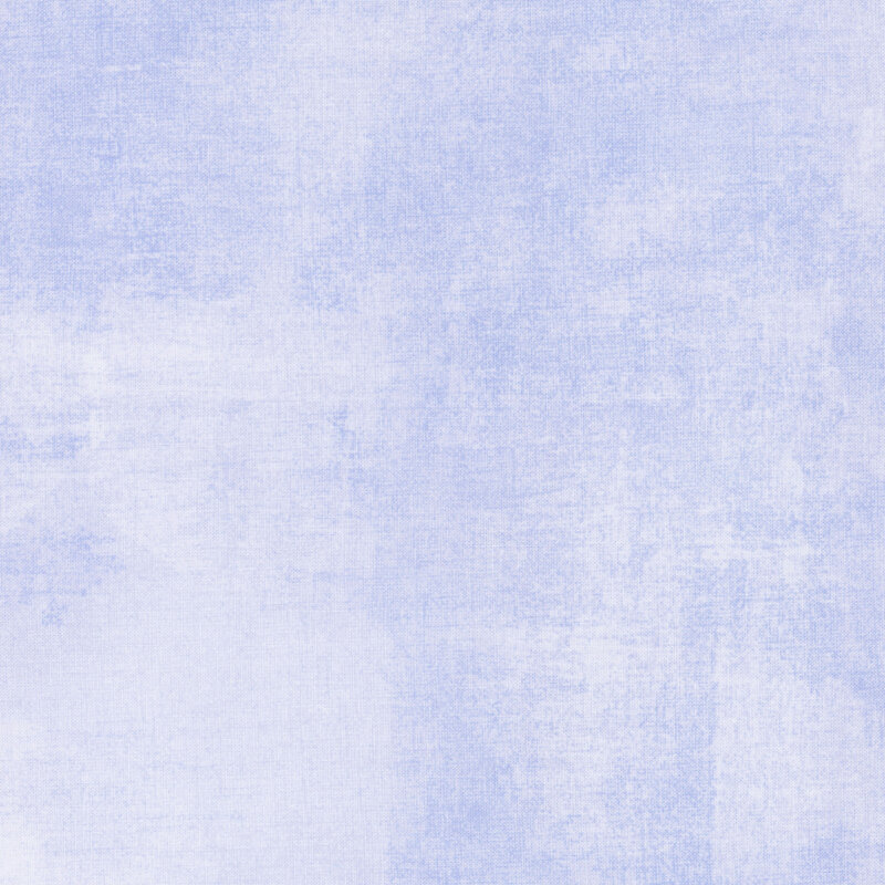 light blue fabric features periwinkle dry-brushed texturing