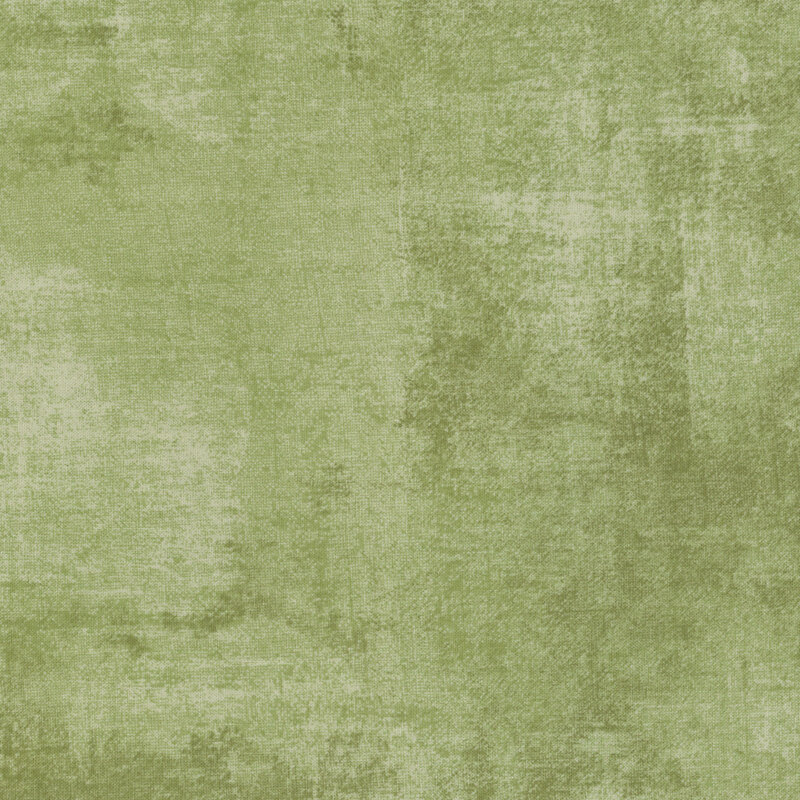 sage green fabric featuring muted green dry-brushed texturing