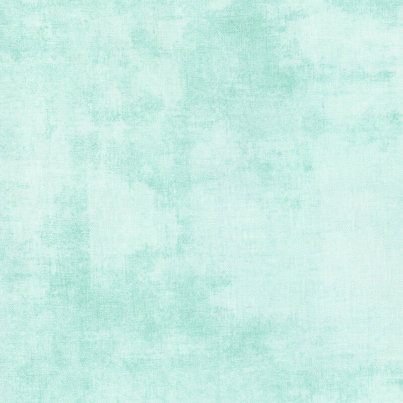 pastel aqua fabric featuring light aqua dry-brushed texturing