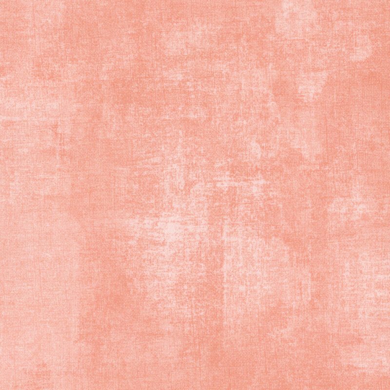 gorgeous peach fabric featuring coral dry-brushed texturing