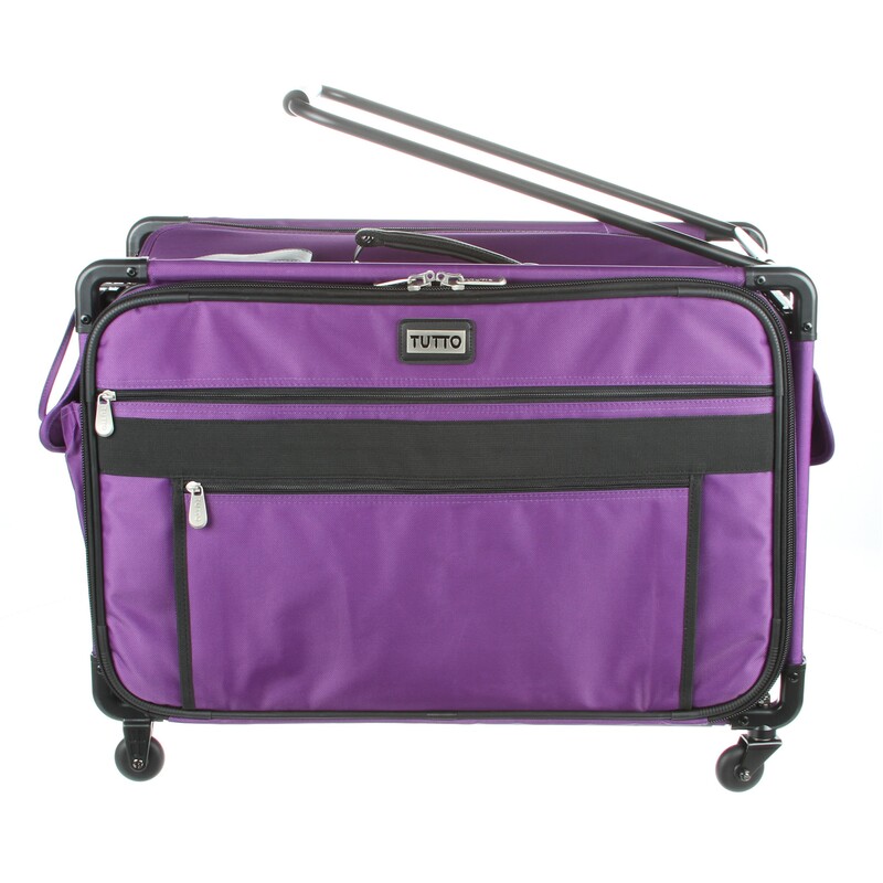 Tutto Sewing Machine Case On Wheels 2X Large 28in Purple