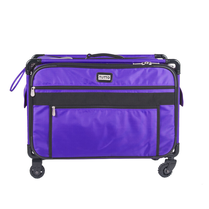 Tutto Sewing Machine Case On Wheels Extra Large 24in Purple