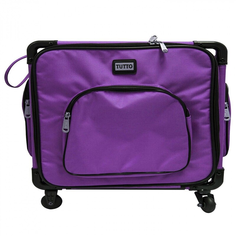 Tutto Serger Machine Case On Wheels 20in Purple