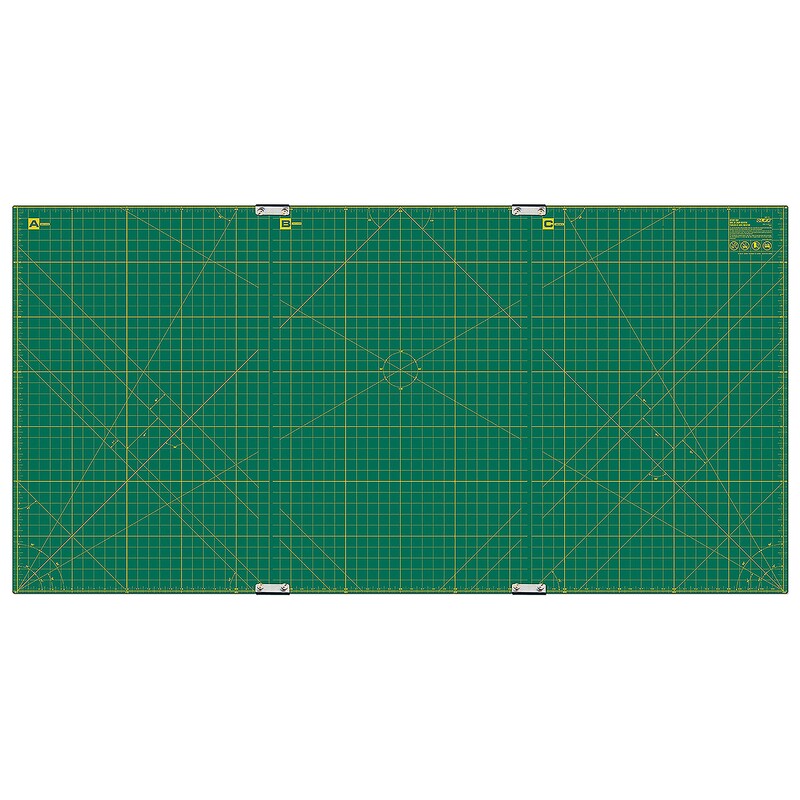 Cutting Mat Set of 3 Mats with Clips Green 35in x 70in