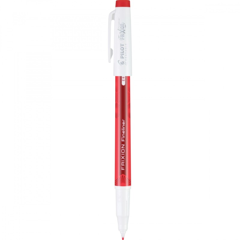 Frixion Fineliner Red, with the cap off