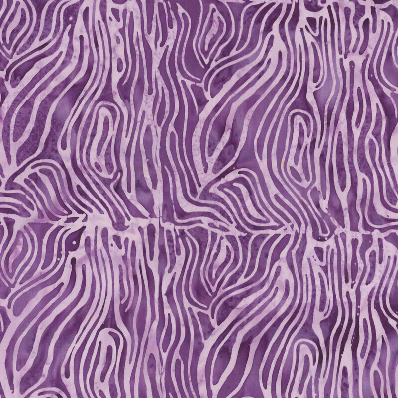 Purple zebra striped patterned fabric.