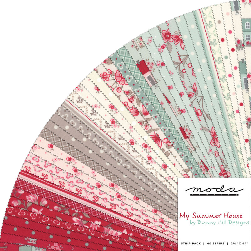 The Flower Farm, Jelly Roll by Bunny Hill Designs for Moda Fabrics – SewitUp