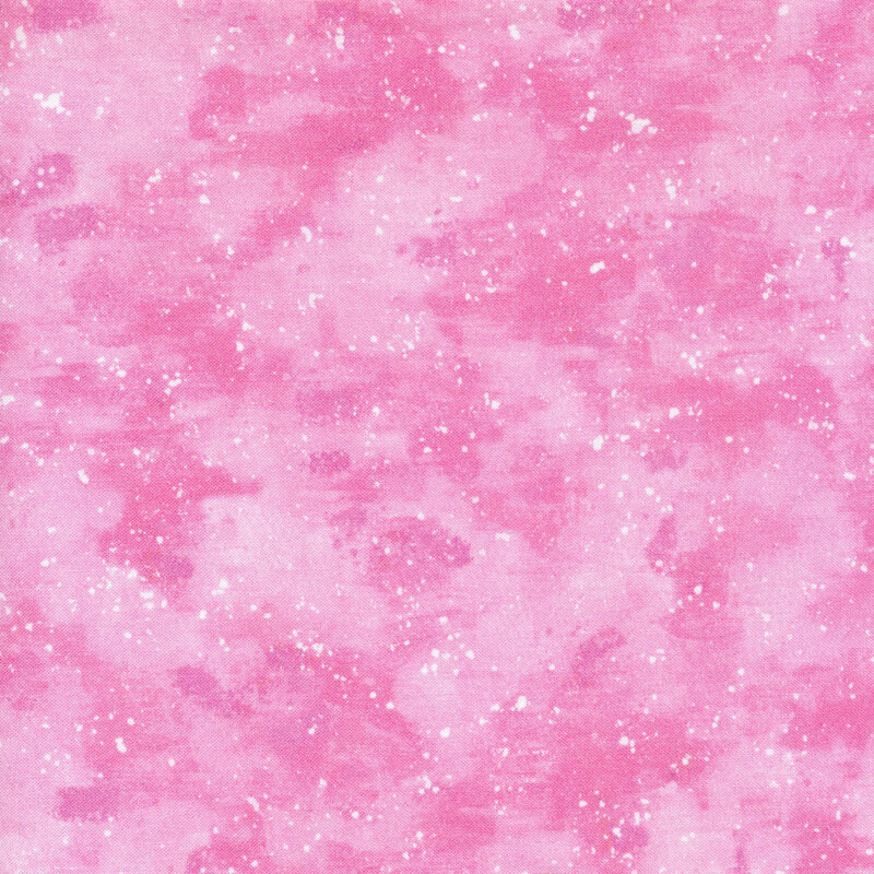 This fabric has a tonal pink painted and splattered texture